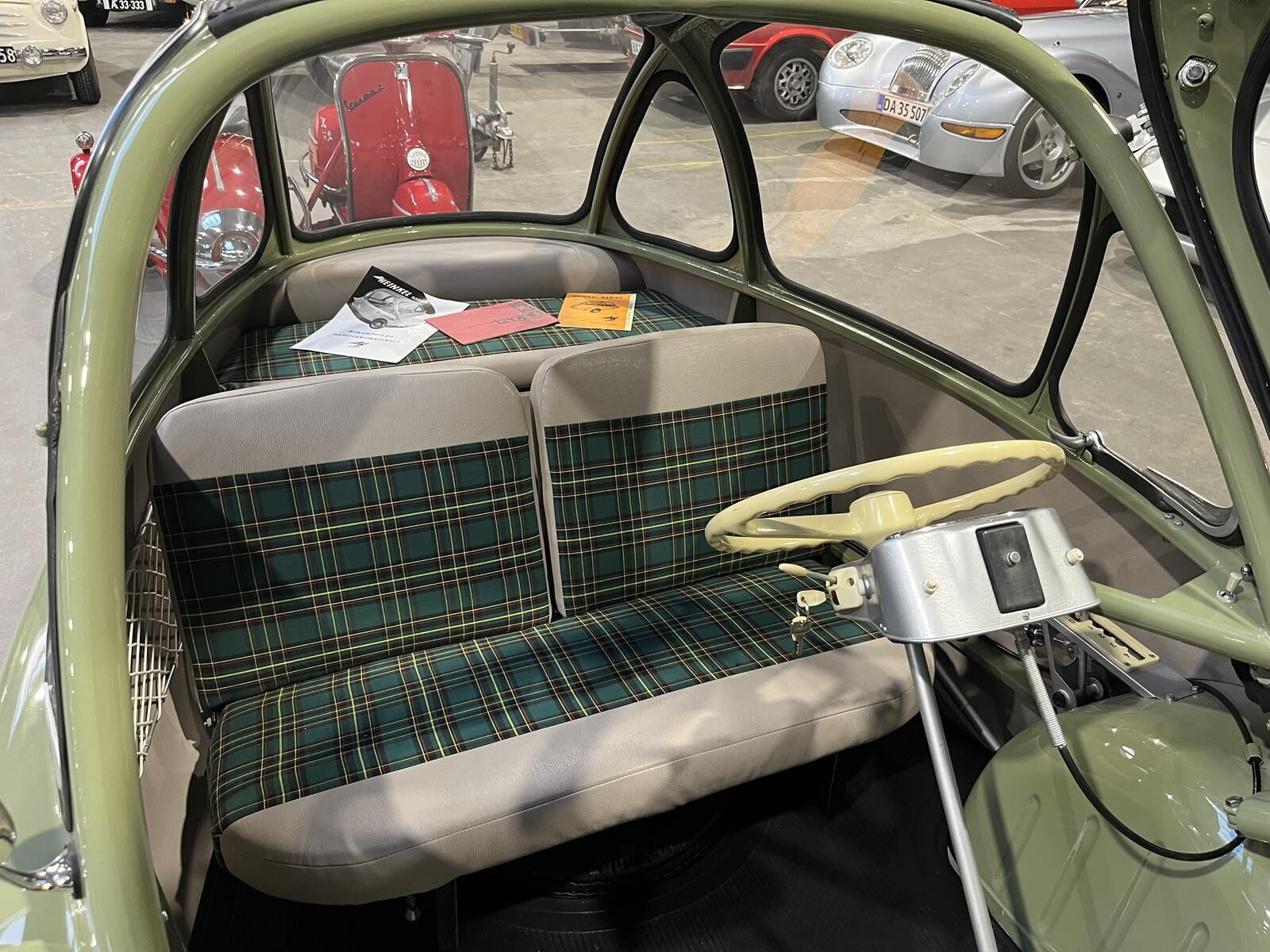 Grøn Heinkel 150 fra 1956