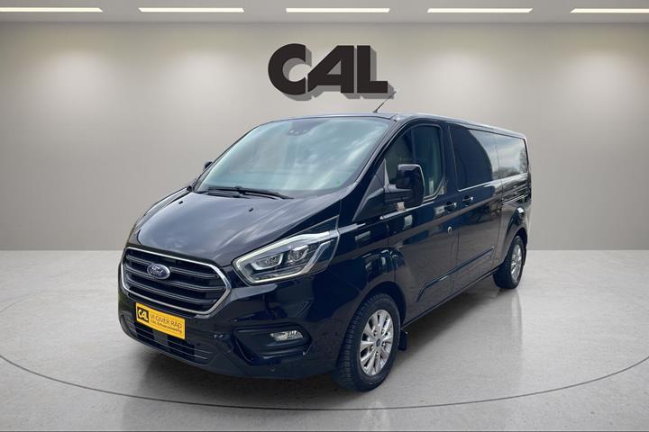 Sort Ford Transit Custom fra 2021 set udefra