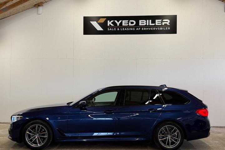 Blå BMW 520d fra 2017