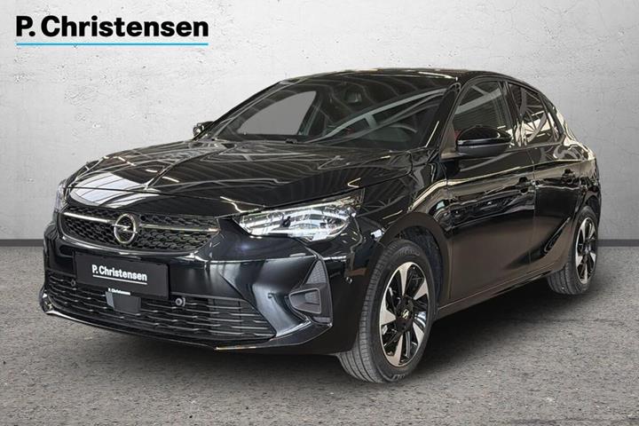 Sort Opel Corsa-e fra 2023 set udefra