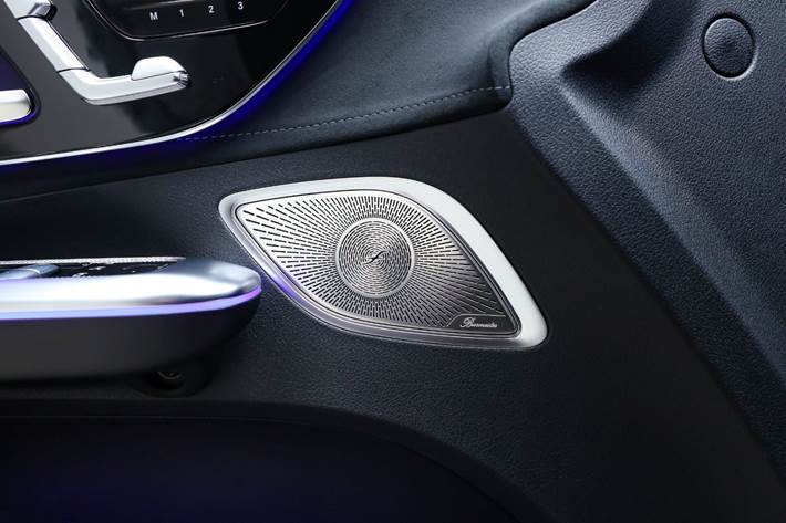 Sort Mercedes EQE350+ fra 2025