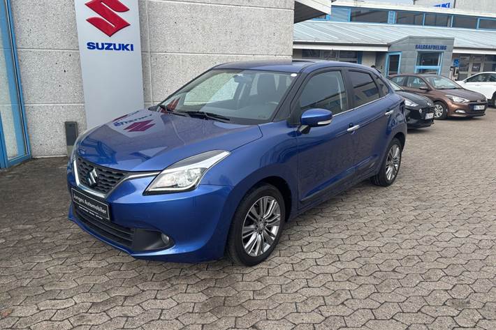 Blå Suzuki Baleno fra 2018