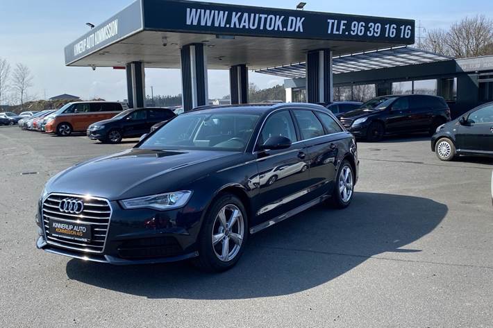Blå Audi A6 fra 2016