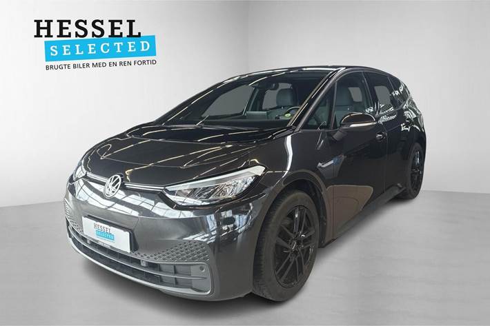 Grå VW ID.3 fra 2021 set udefra