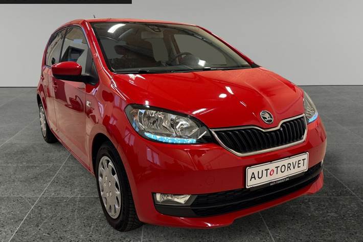 Rød Skoda Citigo fra 2018