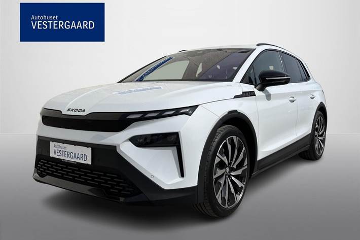 Hvid Skoda Elroq fra 2026 set udefra