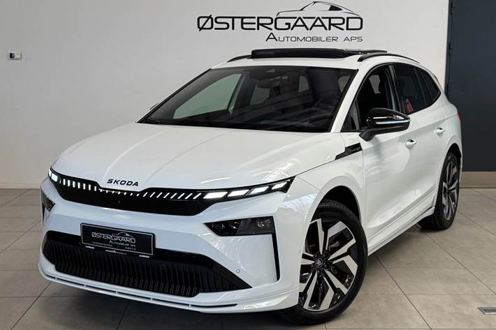 Hvid Skoda Enyaq fra 2026
