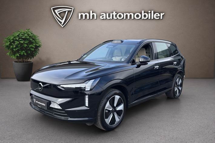 Sort Volvo EX90 fra 2025 set udefra