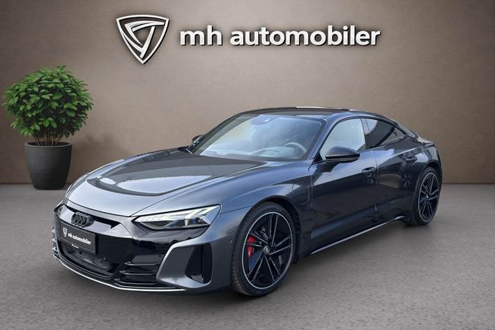 Grå Audi RS e-tron GT fra 2021 set udefra