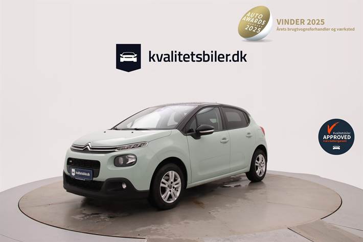 Grøn Citroën C3 fra 2017
