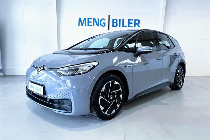 Grå VW ID.3 fra 2022 set udefra