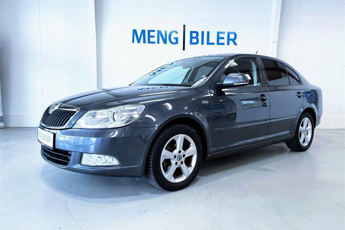 Grå Skoda Octavia fra 2011 set udefra