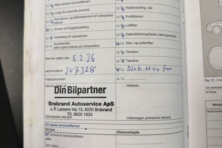 Hvid VW Polo fra 2015