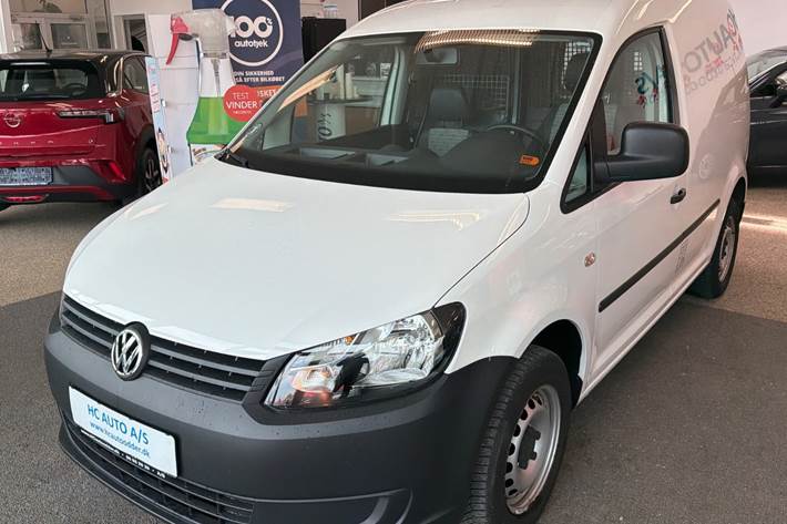 Hvid VW Caddy fra 2012