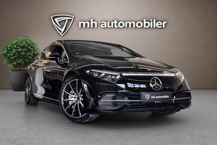 Sort Mercedes EQS580 fra 2022