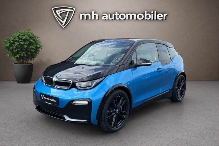 Blå BMW i3s fra 2018 set udefra