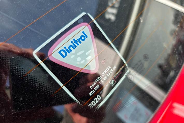 Rød Skoda Fabia fra 2018