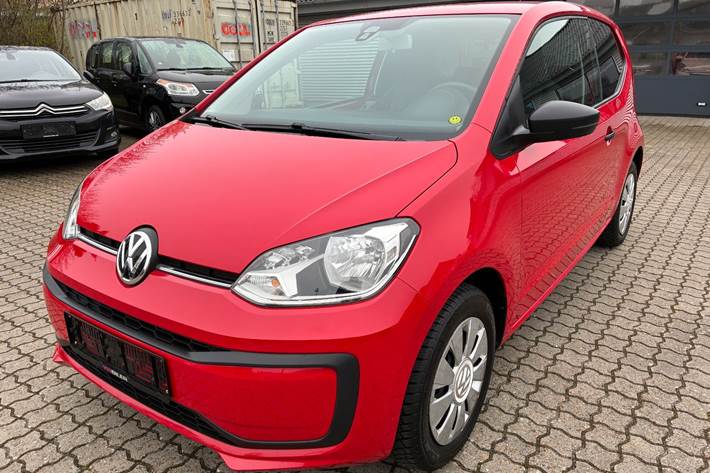 Rød VW UP! fra 2017