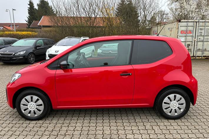Rød VW UP! fra 2017