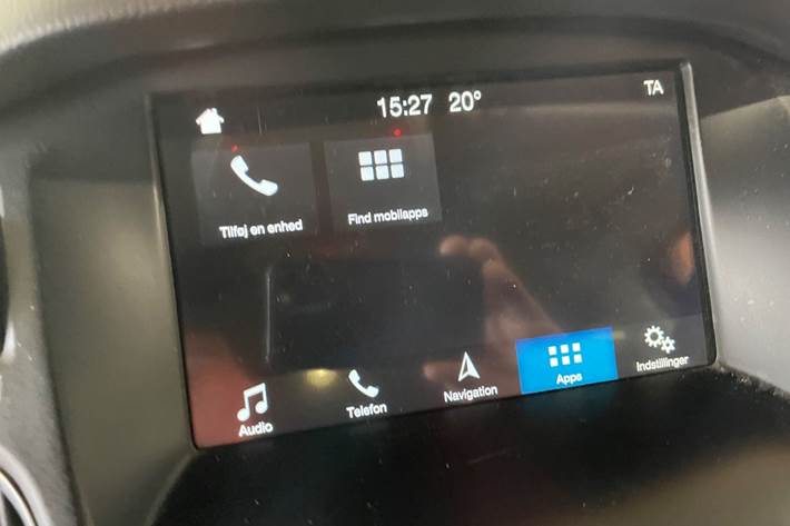 Blå Ford Focus fra 2017