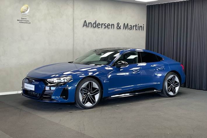 Blå Audi e-tron GT fra 2023