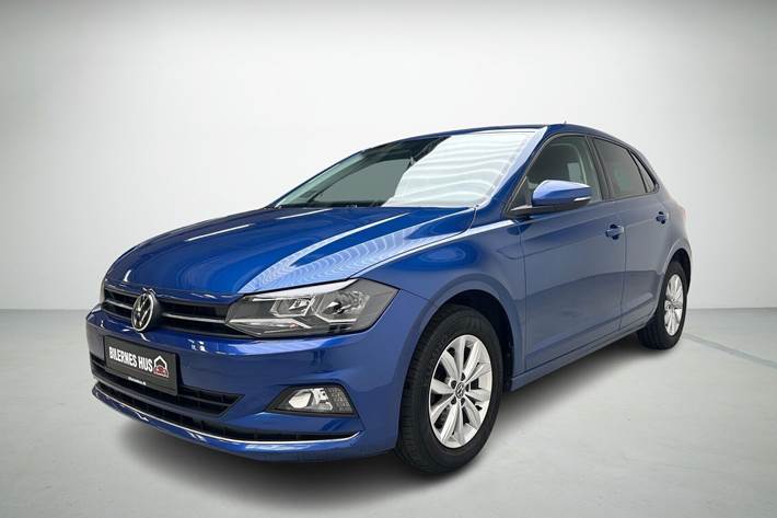 Blå VW Polo fra 2021