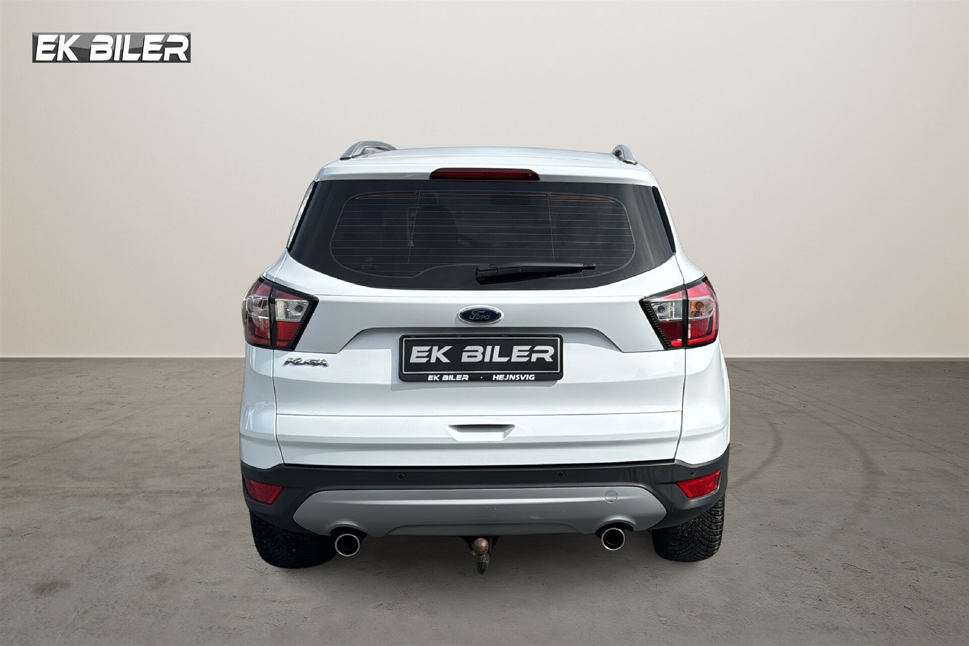 Hvid Ford Kuga fra 2017
