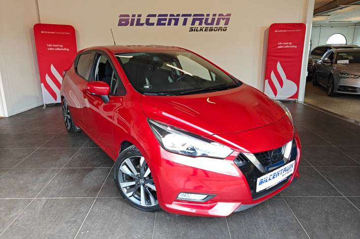 Rød Nissan Micra fra 2020