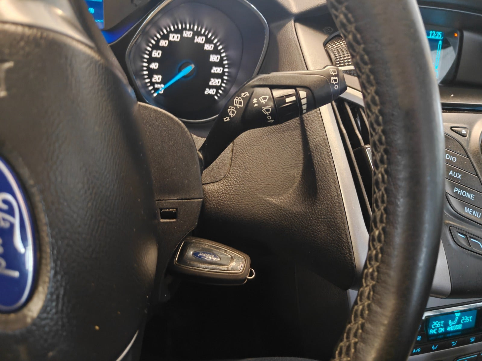 Gul Ford Focus fra 2014