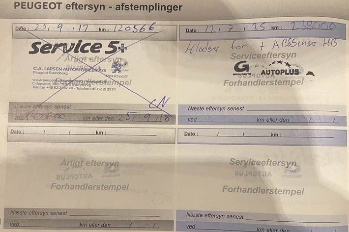 Sort Peugeot 308 fra 2011