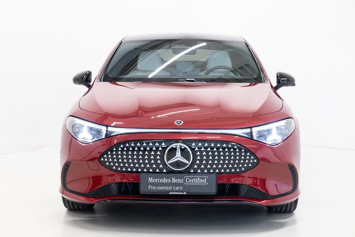 Rød Mercedes CLA250+ fra 2026