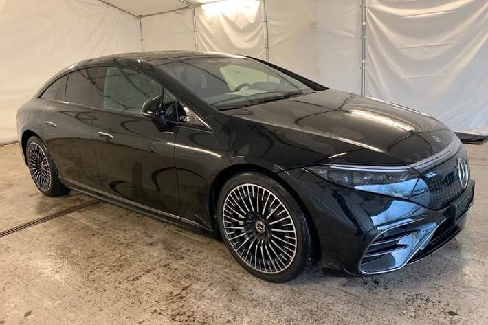 Sort Mercedes EQS 580 fra 2022