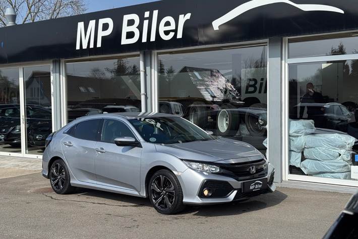 Sølv Honda Civic fra 2018