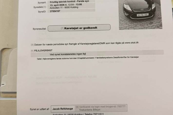 Sort Ford Mondeo fra 2011