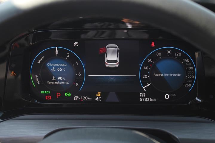Grå VW Golf VIII fra 2021