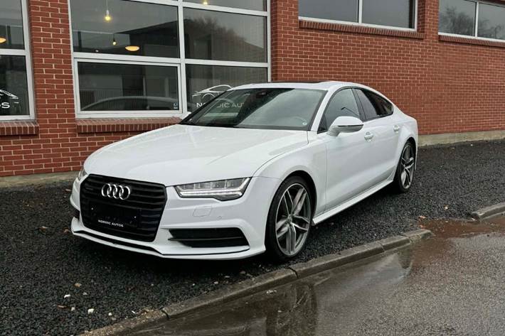 Hvid Audi A7 fra 2017