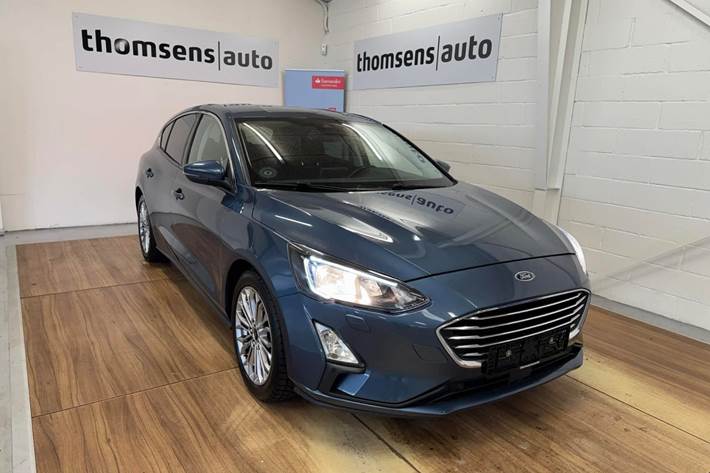 Blå Ford Focus fra 2020