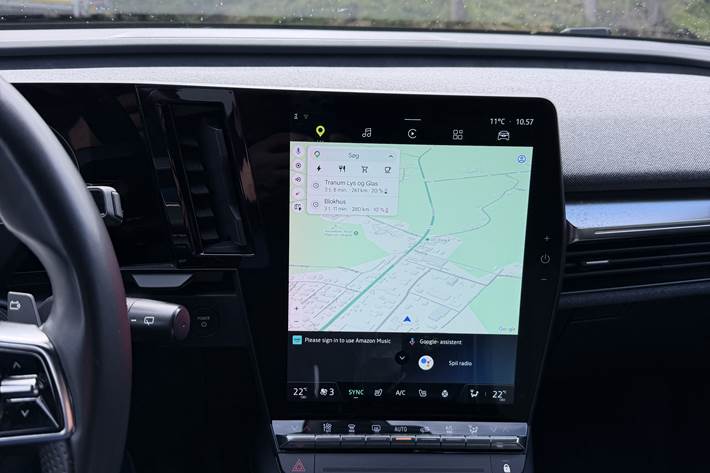 Blå Renault Mégane fra 2022