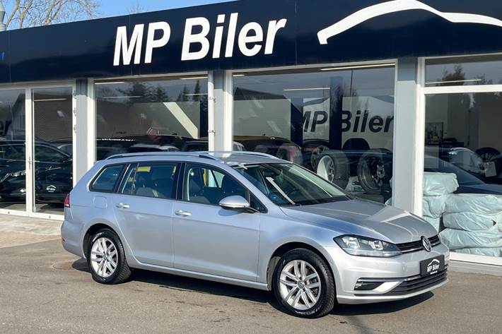 Sølv VW Golf VII fra 2020