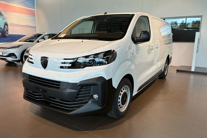 Hvid Peugeot Expert fra 2026 set udefra