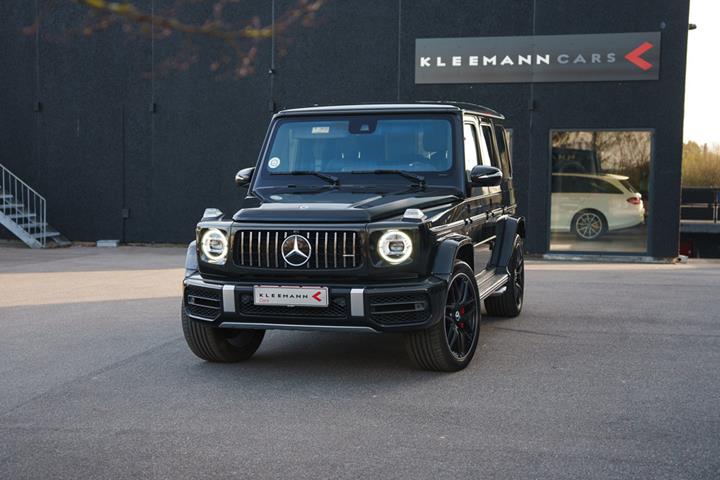 Sort Mercedes G63 fra 2019 set udefra