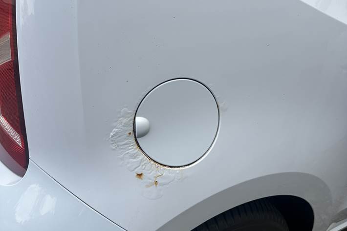 Blå VW UP! fra 2012