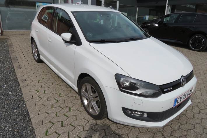 Hvid VW Polo fra 2017