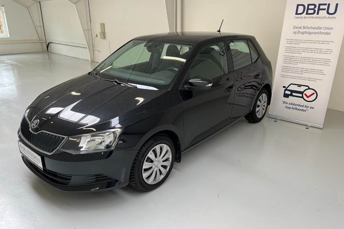 Sort Skoda Fabia fra 2016