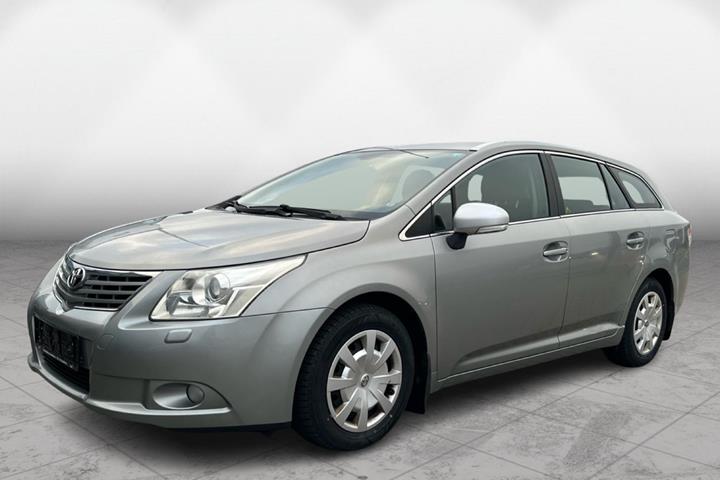 Grå Toyota Avensis fra 2009 set udefra