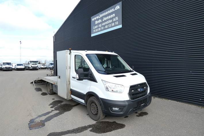 Hvid Ford Transit 350 L3 Chassis fra 2021