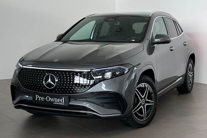 Grå Mercedes EQA250+ fra 2025 set udefra