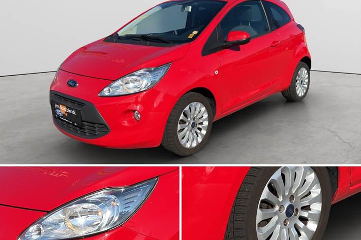 Rød Ford Ka fra 2015