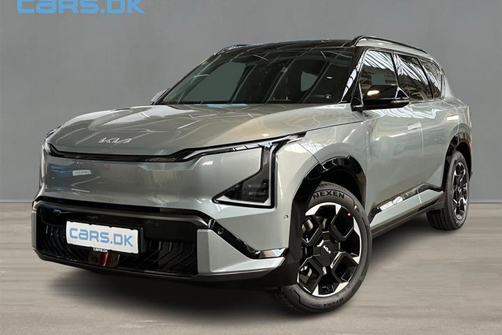 Grøn Kia EV5 fra 2026 set udefra