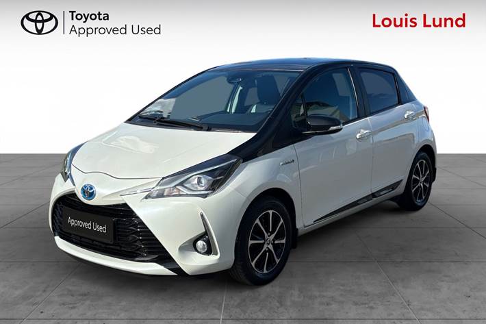 Hvid Toyota Yaris fra 2020